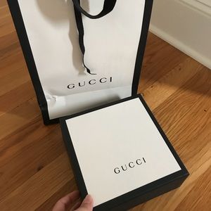 Gucci Box + Shopping Bag